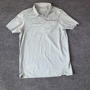 Oakley Polo Shirt Mens Large Light Blue Tailored Fit Short Sleeve Performance
